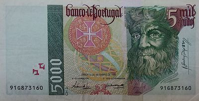 5000 escudos Vasco da Gama