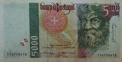 5000 escudos Vasco da Gama