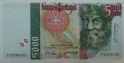 5000 escudos Vasco da Gama