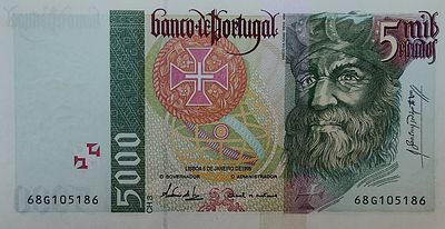 5000 escudos Vasco da Gama