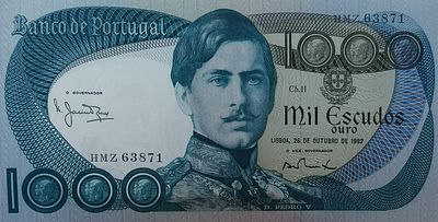 1000 escudos D. Pedro V 1982