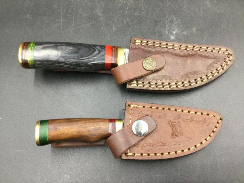 Lot 38: Damascus Steel Knives