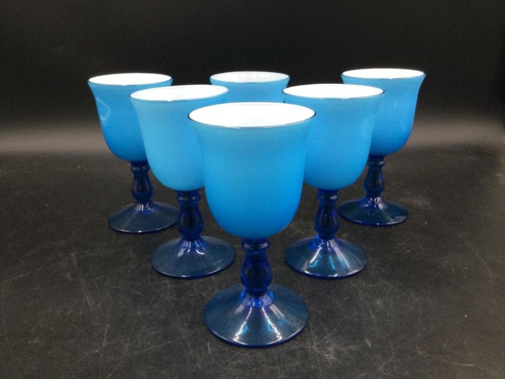 Lot 61: Mid Century Wine Goblets