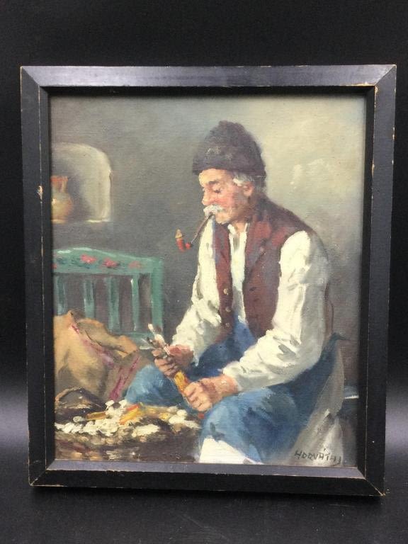 Lot 72: Vintage Oil Painting "Horvath"