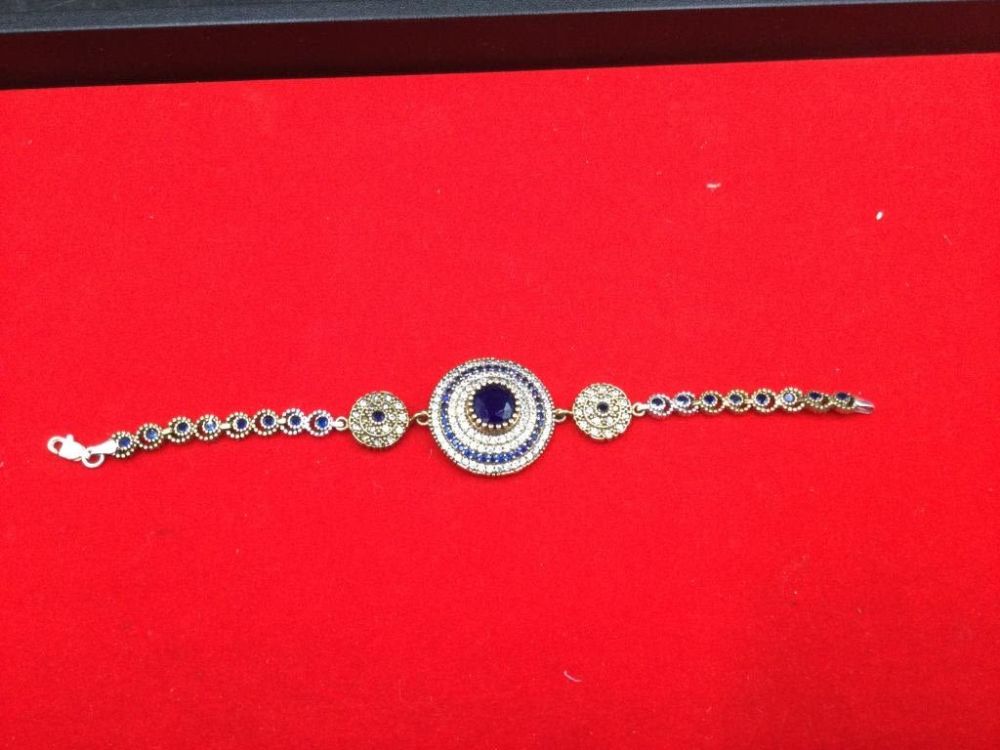 Lot 85: Sterling & Bronze Bracelet