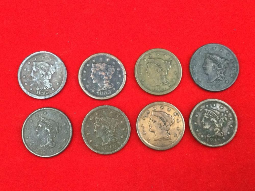 Lot 92: Vintage Large Cent Coins