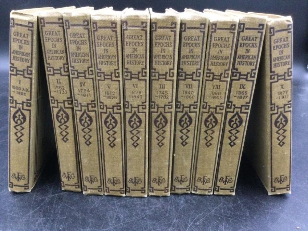 Lot 124: Great Epochs in American History Books
