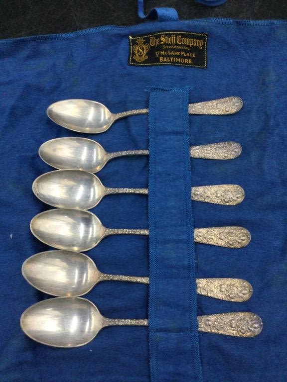 Lot 127: Vintage Steiff Sterling Spoons
