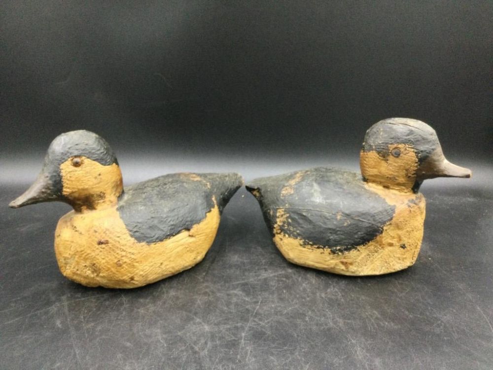 Lot 129: Vintage Carved Duck Decoys