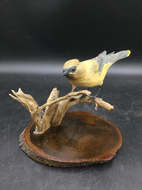 Lot 143: Jack Doran Carved WaxWing