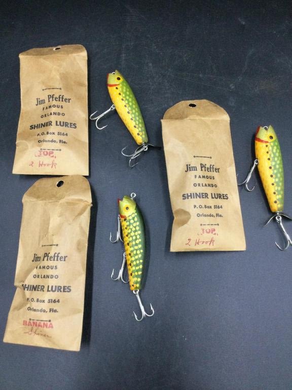 Lot 144: Jim Pfeffer Shiner Lures