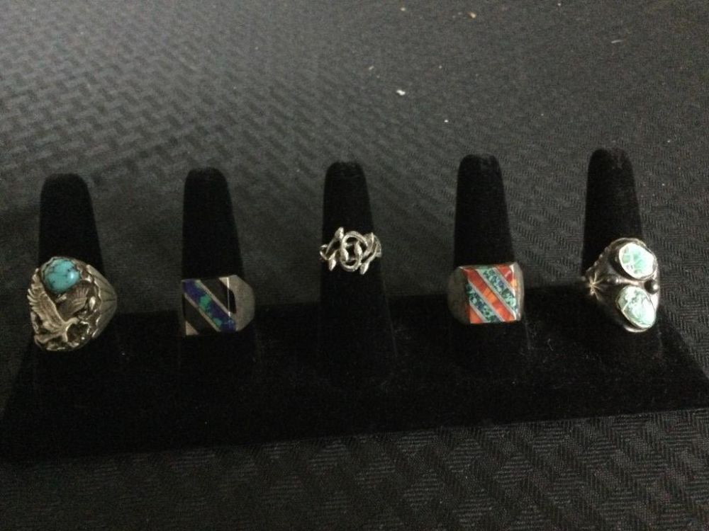 Lot 163: Native American Rings