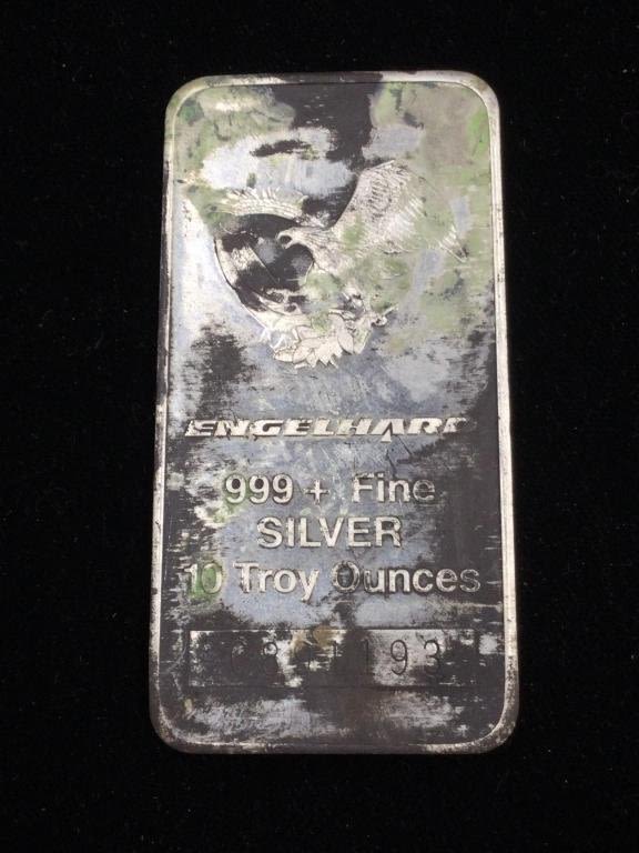 Lot 186: Englehard 10 Troy Ounces Bar
