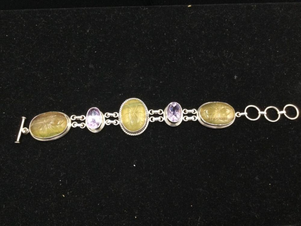 Lot 207: Sterling Bracelet