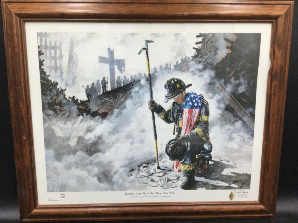Lot 210: Jim David LE "Greater Love Hath No Man Than This"