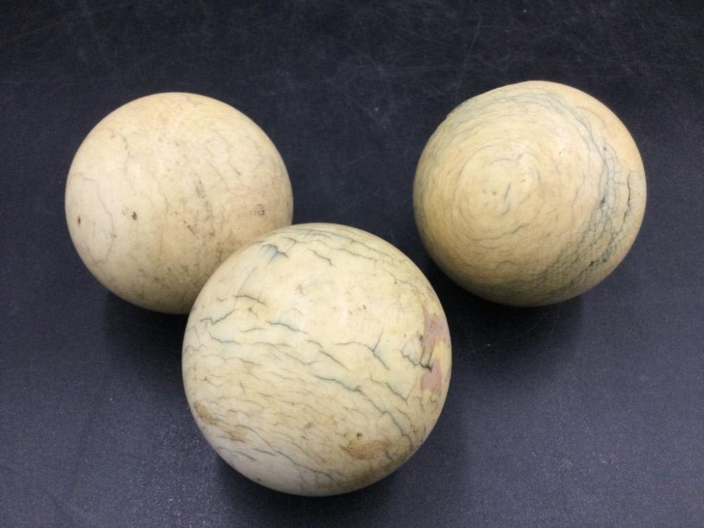 Lot 248: Carved Cue Balls