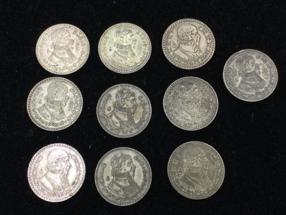 Lot 10: Mexican Peso Coins