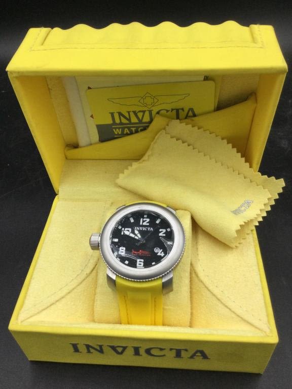 Lot 36: Invicta Sea Hunter w/Yelllow Band