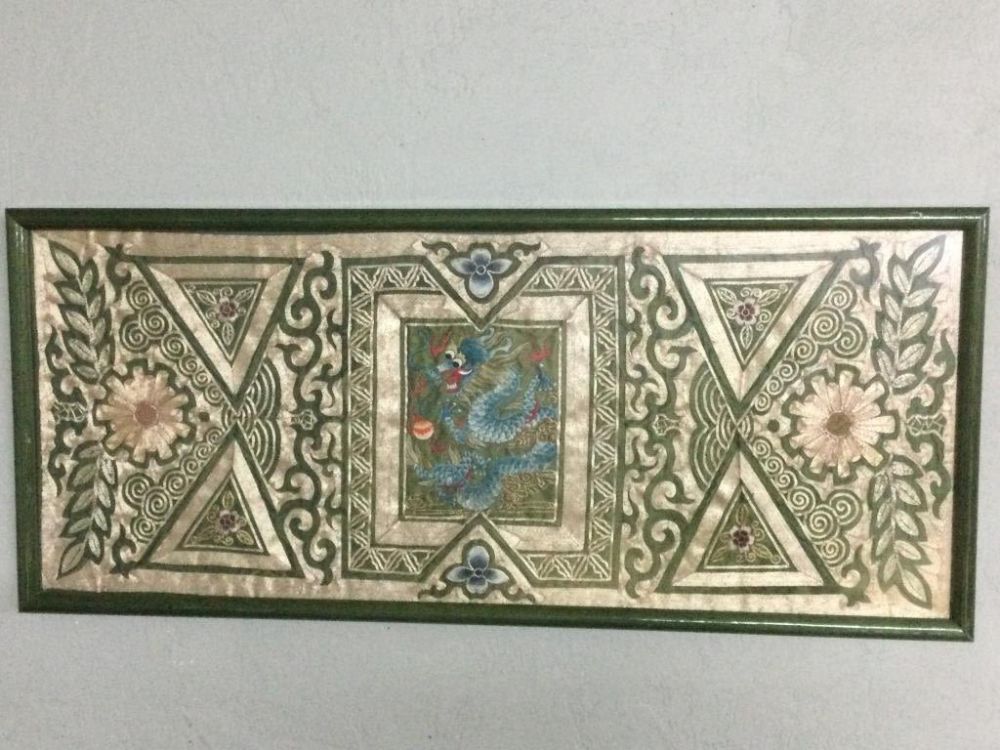 Lot 67: Vintage Silk Tapestry