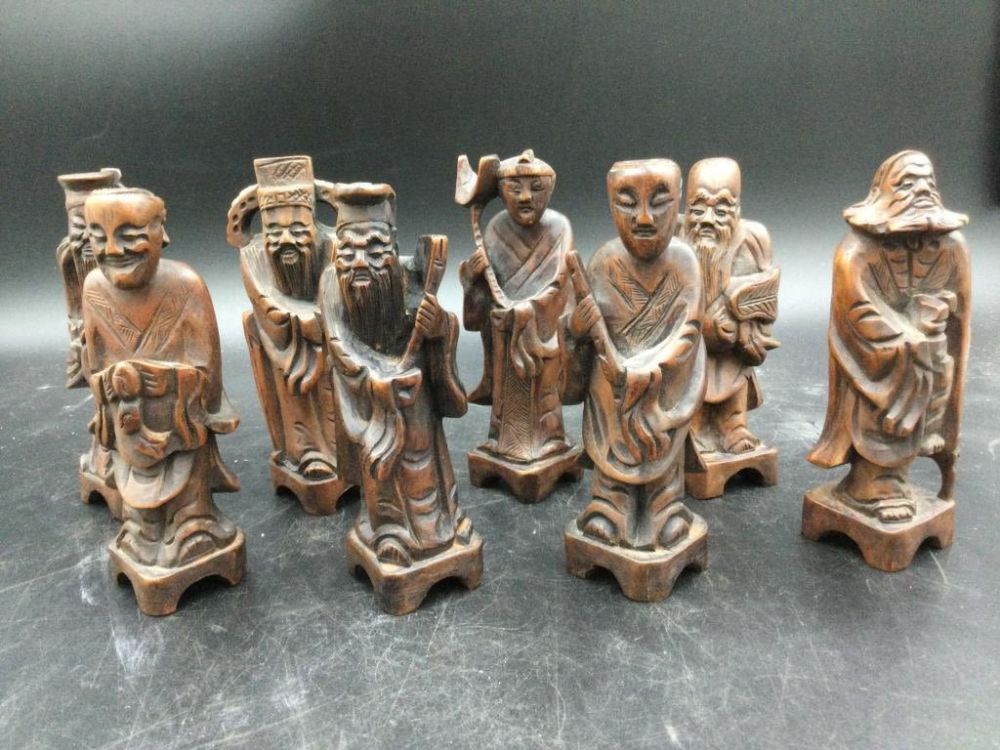 Lot 86: Carved Wiseman Wood Carvings