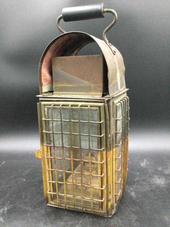 Lot 93: Vintage Brass Junky Lantern