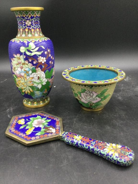 Lot 94: Cloisonne Lot