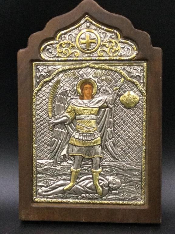 Lot 99: Archangel Michael of Panormitis w/Silver
