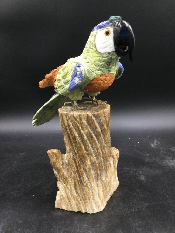 Lot 100: Large Gemstone Bird