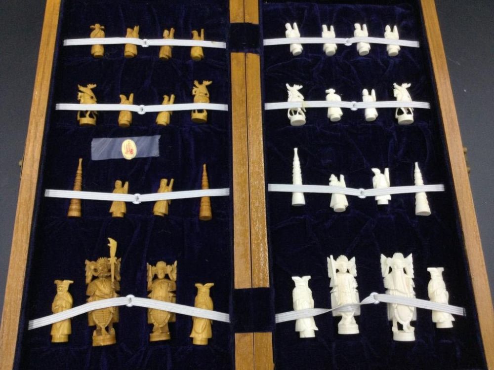 Lot 150: Carved Chest set