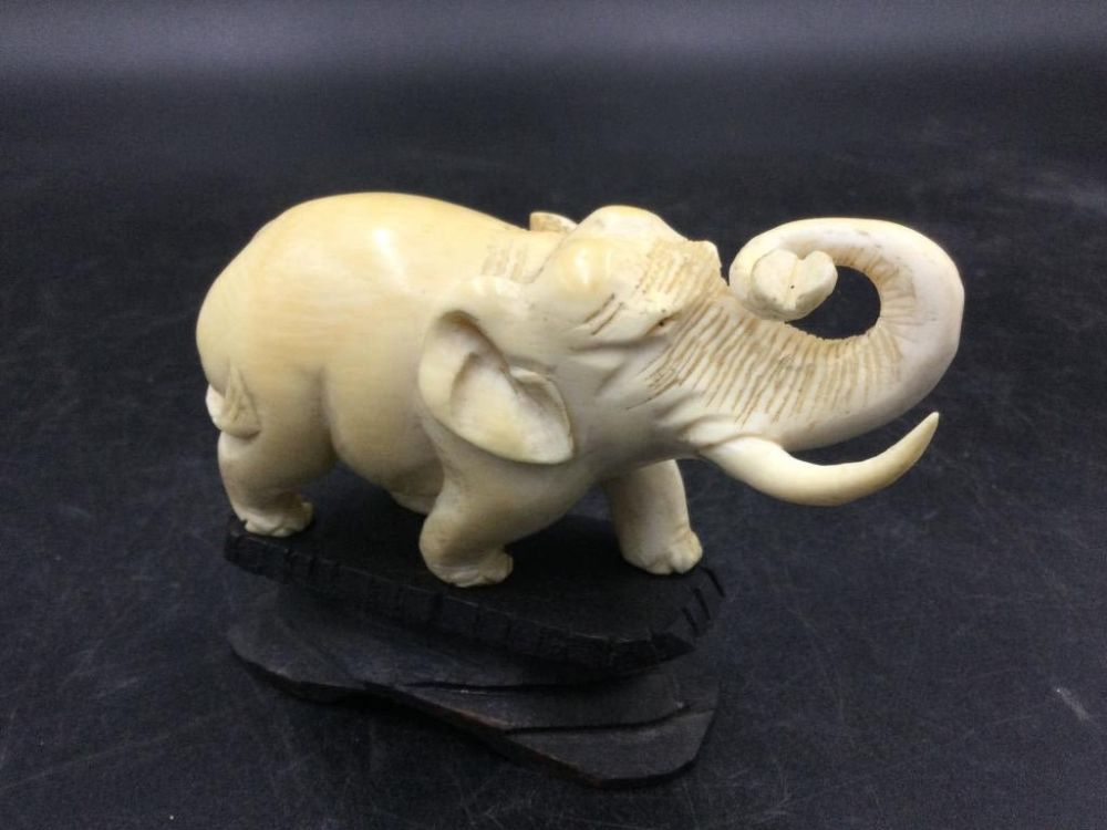 Lot 193: Carved Elephant