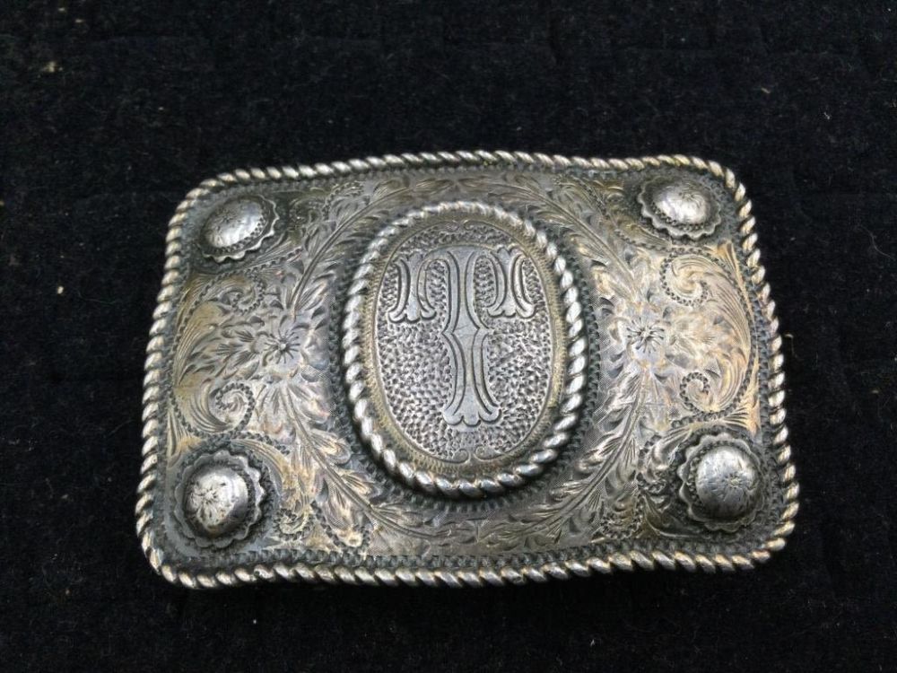 Lot 196: Sterling Sam Carlos Belt Buckle