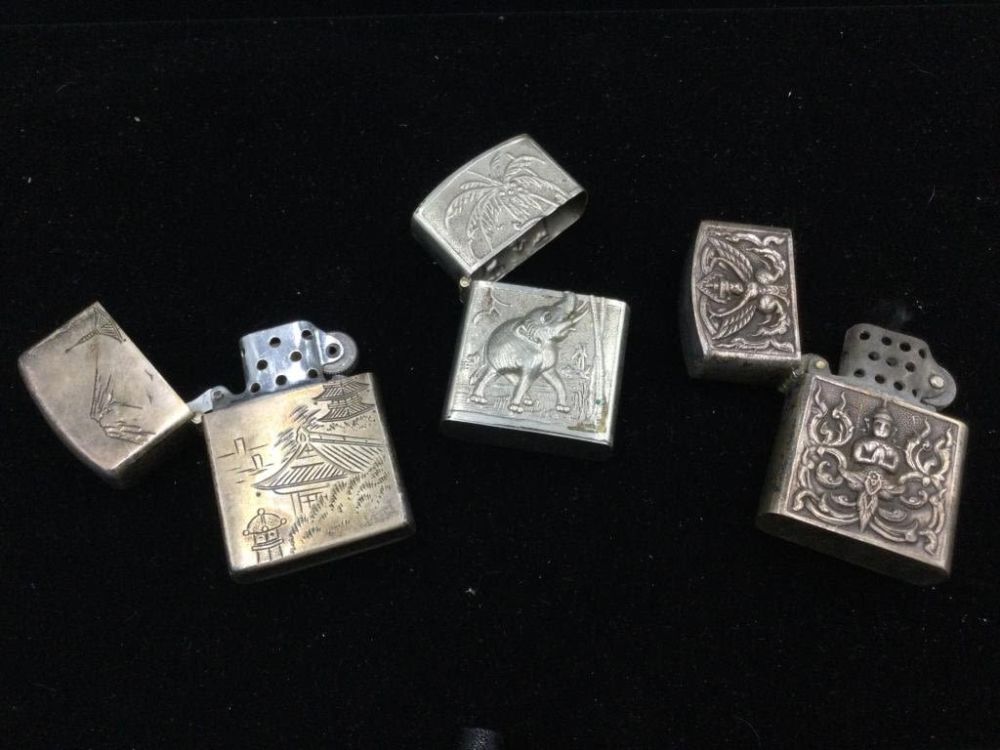 Lot 219: Vintage Sterling Lighters