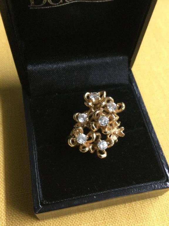 Lot 233: 14kt Diamond Ring
