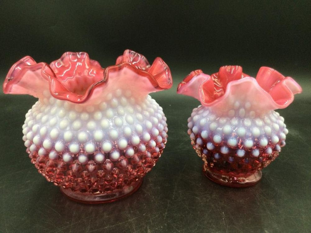 Lot 234: Fenton Cranberry Glass