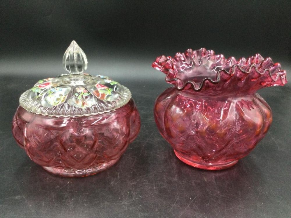 Lot 247: Vintage Cranberry Fenton