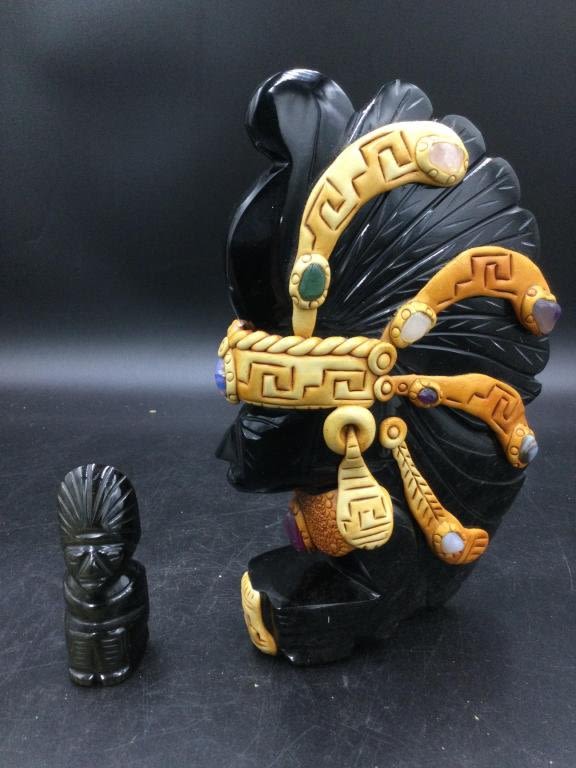 Lot 260: Carved Stone Statues