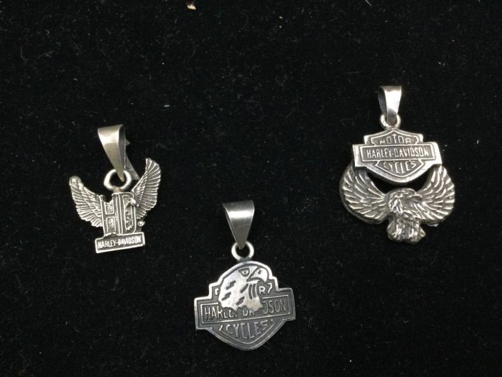 Lot 263: Harley Davidson Sterling Charms