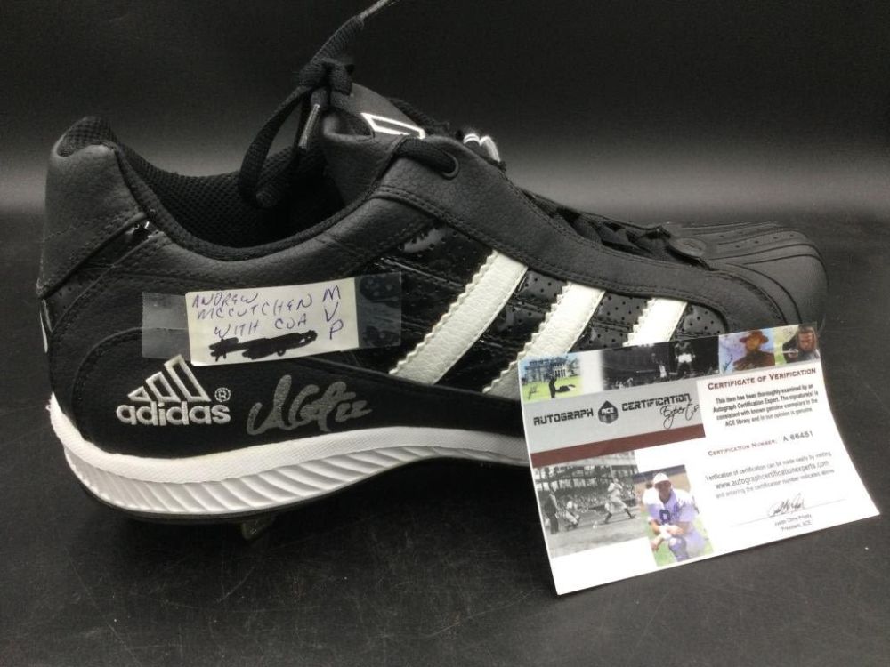 Lot 264: Andrew McCutchen Autograph COA Sneaker