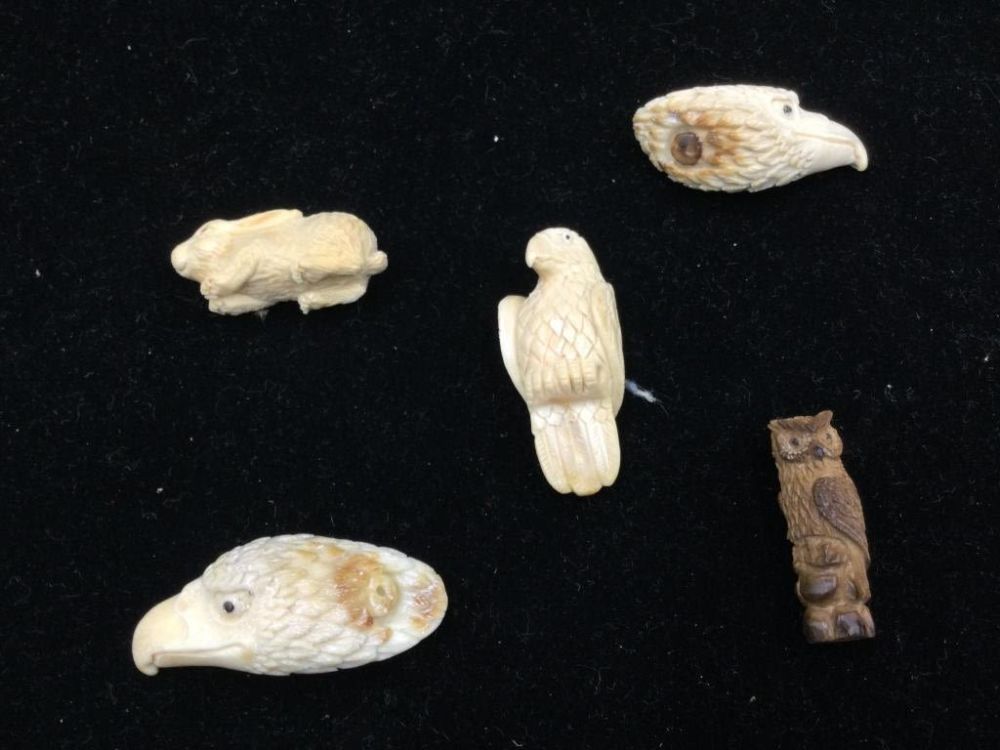 Lot 265: Carved Fossilized Fetishes