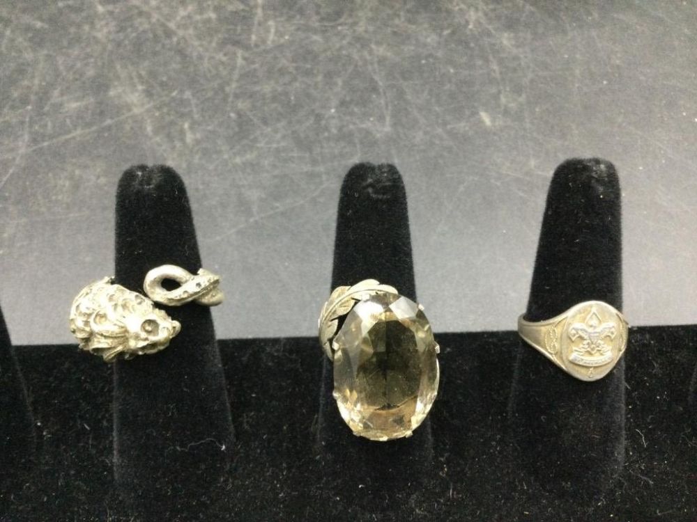 Lot 271: Sterling Rings