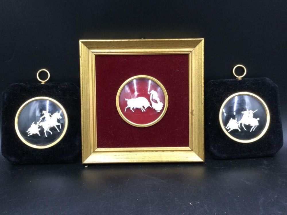 Lot 272: Antique Carvings in Frames