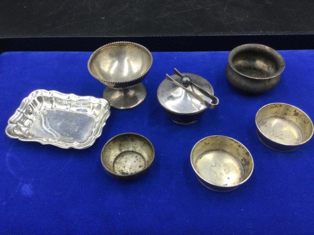 Lot 5: Sterling Salt Cellars