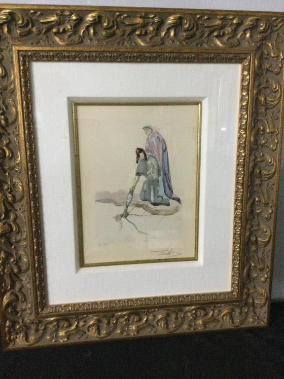 Lot 16: Salvador Dali "Divine Comedy - Inferno 32"
