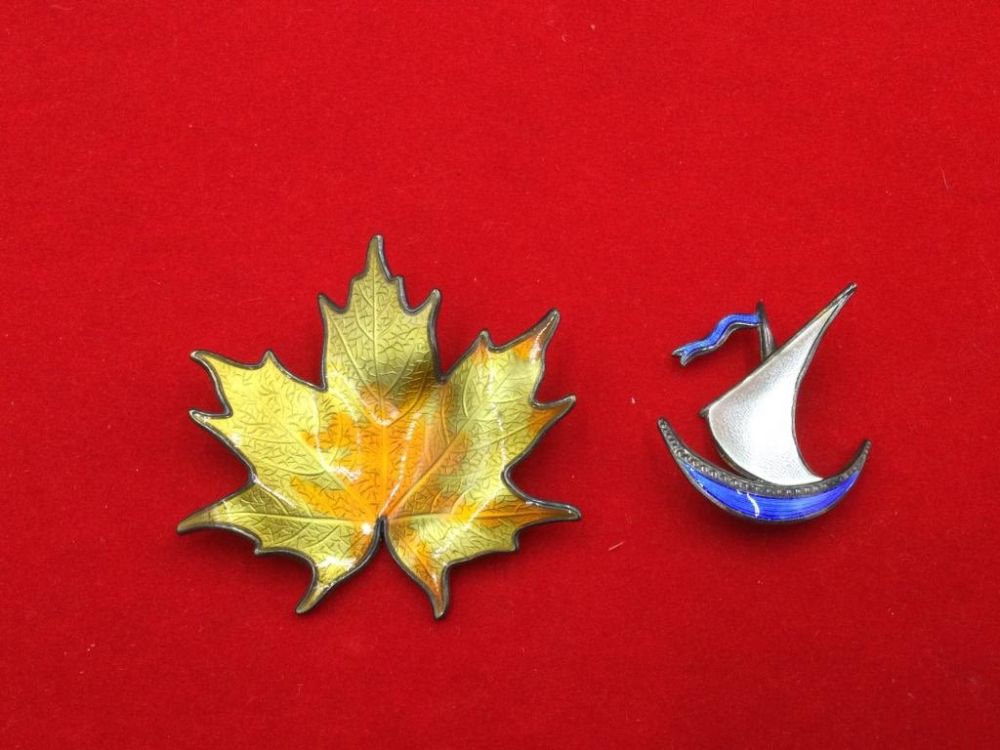 Lot 20: Sterling Enamel Pins