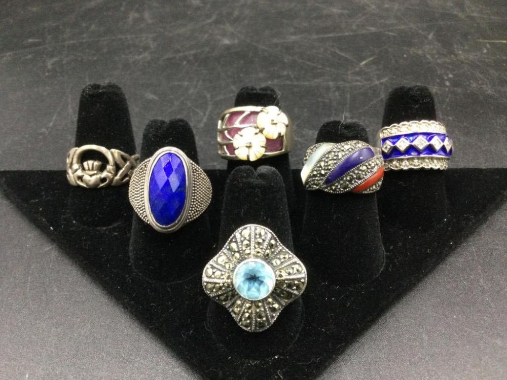 Lot 43: Sterling Rings