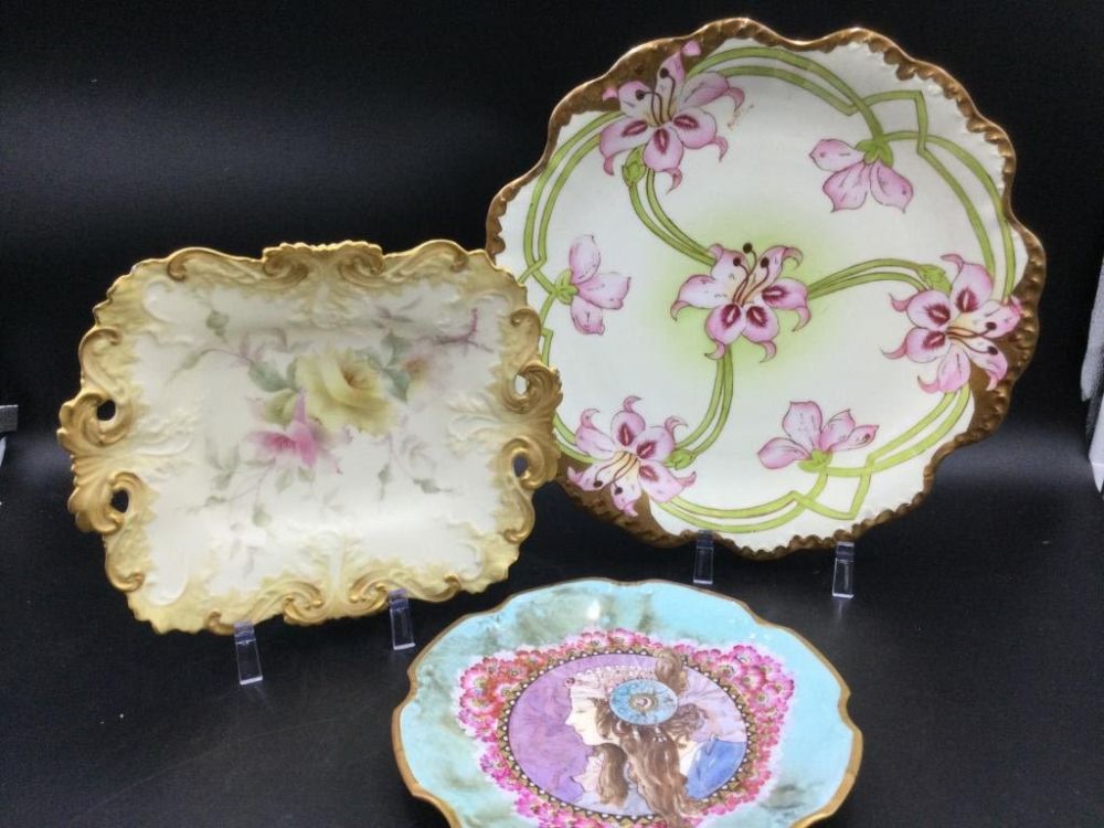 Lot 53: Antique Porcelain Hand Painted Plates