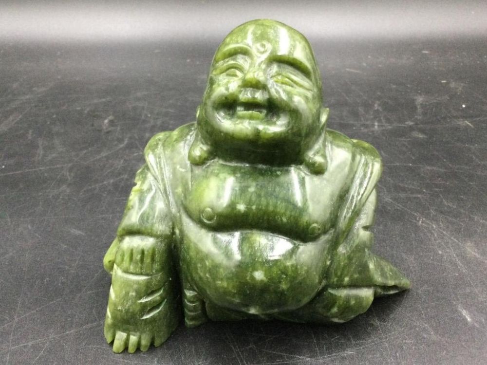 Lot 58: Carved Jade Buddha