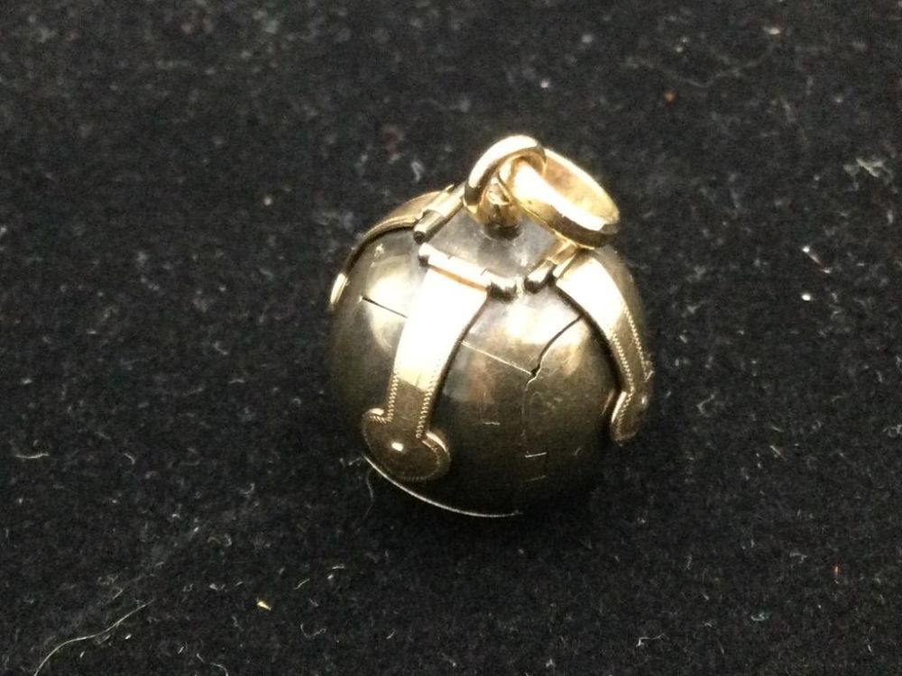 Lot 78: Antique Gold Masonic Orb