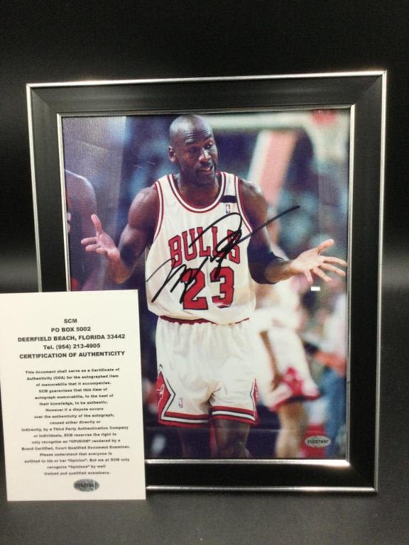 Lot 80: Michael Jordan Signed Autograph & COA