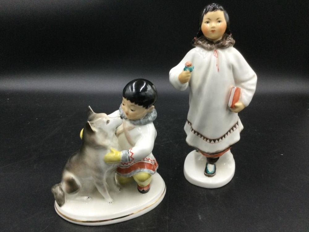 Lot 83: USSR Alaskan Porcelain Figurines